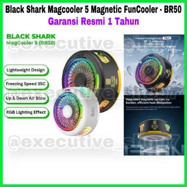 Black Shark Magcooler 5 Magnetic FunCooler - BR50 - Garansi Resmi 1 Tahun Black