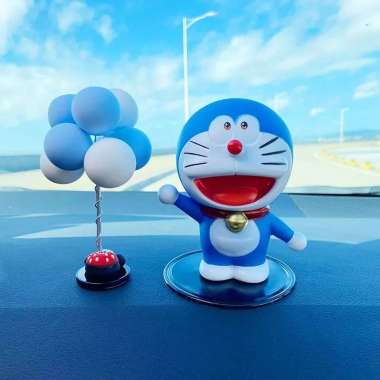 TWH ACTION FIGURE DORAEMON NOBITA FIGURE JAPAN ANIME Version Doll Pajangan Mobil & Hadiah Doraemon 1