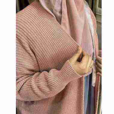 SWEATER CARDIGAN RAJUT OVERSIZE CABLE LONG CARDI PREMIUM KNIT DUSTY
