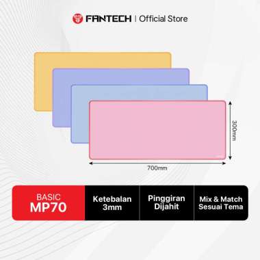 Fantech Basic Desk Mat - Mouse Pad 70x30cm MP70, Anti-Slip, Anti-Fray, 3mm Tebal, Nyaman & Kontrol M