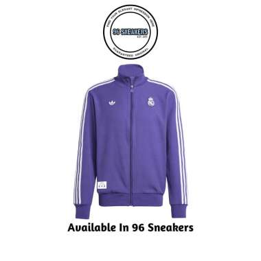 Jaket Pria Adidas Real Madrid Terrace Icons Track Top Purple (JF2582) ORIGINAL XL