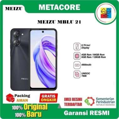 Meizu MBLU 21 4/64 & 6/128 GB Garansi Resmi 6/128 GB