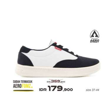 Aerostreet 37-44 Heritage Natural Natural Hitam - Sepatu Sneakers Casual 41
