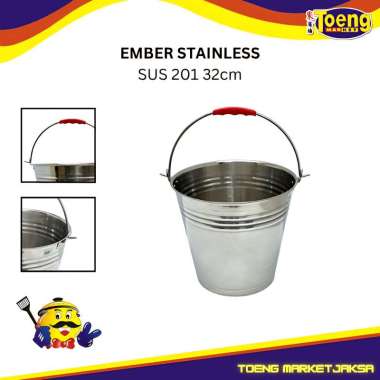 Ember Stainless Sus 201 - Timba Air Stainless 201 32cm ZC