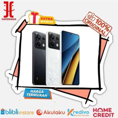 XIAOMI POCO X6 PRO 5G 12/256GB NEW GARANSI RESMI HITAM