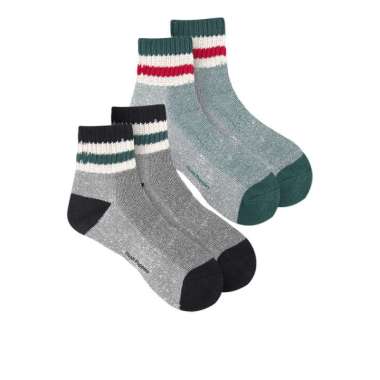 Hush Puppies Wh Randy M Qua Soc Pria Black/Green Semua Ukuran