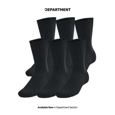 Kaos Kaki UNDER ARMOUR TRAINING COTTON 6PK CREW 1386315001 ORIGINAL S