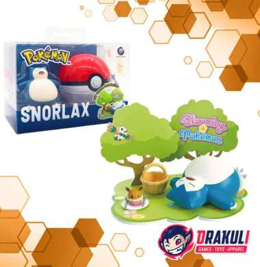 Toys Apolo Pokemon DIY Scenery Scene Set Series - Snorlax Blooming