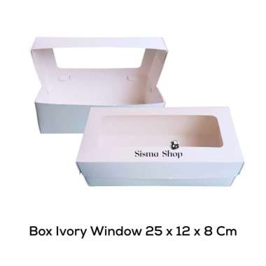 Box Invori Window 25 X 12 X 8 / Box Invory Putih Jendela 25 X 12 X 8 Cm