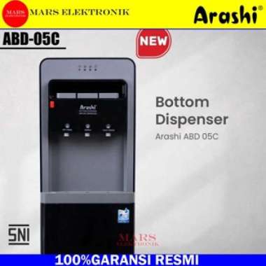 ARASHI BOTTOM DISPENSER ABD 05C - GRAYBLACK - DISPENSER GALON BAWAH ARASHI ABD 05 READY