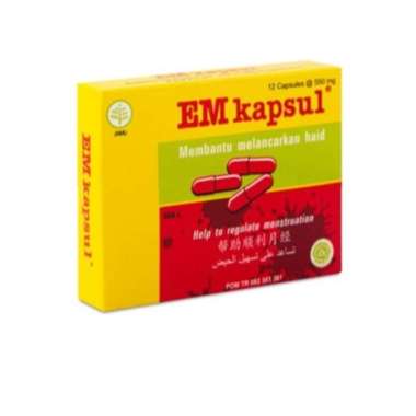 EM Kapsul Box isi 12 kapsul - Membantu Melancarkan Haid