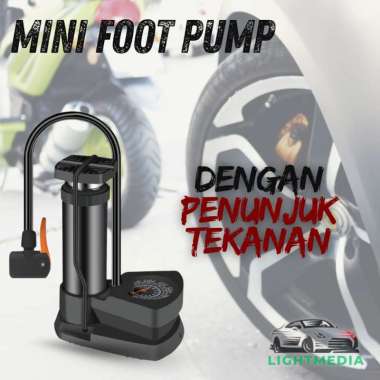 Pompa Ban Mobi Motor Pompa Injak 160 psi Dengan Gauge