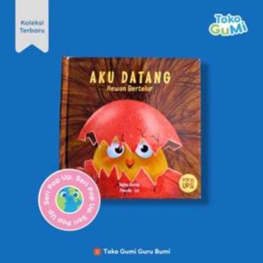 Gurubumi Buku Pop Up: Aku Datang Hewan Bertelur