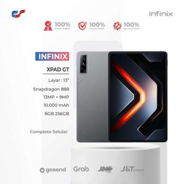 TABLET INFINIX XPAD GT 8/256GB - Qualcomm Snapdragon 888 | 10.000 mAh | Garansi Resmi 8/256GB GREY