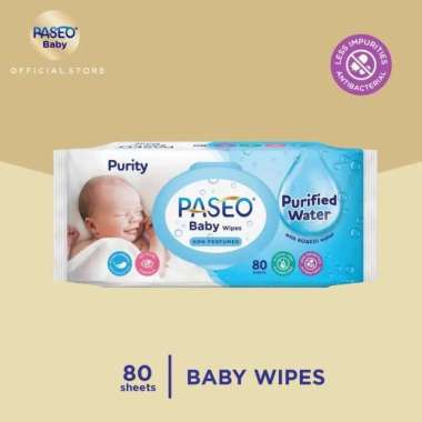 Paseo Baby Wipes Purity Gazette 80s Purified Water//Non Parfum