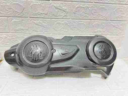 Cover Tutup Cvt Aerox 155 Black Carbon Karbon Nemo Cover CVT Aerox 155 Karbon Carbon