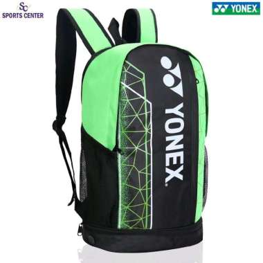 New Tas Ransel Badminton / Bulu tangkis Yonex Backpack ACE 2 Series 0512 Jet Black / Lime Punch