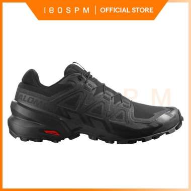 SALOMON - Speedcross 6 Wide, Men's Trail Running Shoes - Sepatu Trail Running Pria 46 Black / Phanto