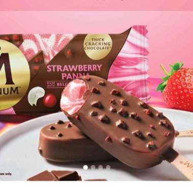 Es Krim Ice Cream Walls Magnum STRAWBERRY PANNA