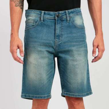 BRBL Born And Blessed Celana Denim Biru Pendek Pria Reguler FIT - B1BE23B Gazi 30