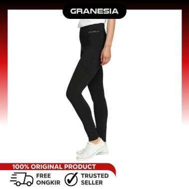 (Granesia) Eddie Bauer Women's Trail Tight Legging|Celana Olahraga Yoga Legging Running Size XL Blac