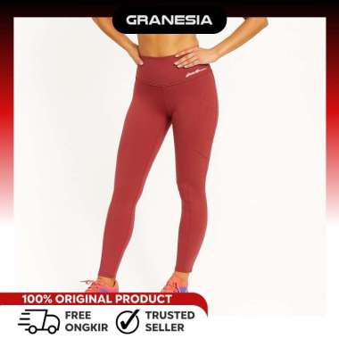 (Granesia) Eddie Bauer Women's Trail Tight Legging|Celana Olahraga Yoga Legging Running Size L Red