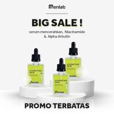 MENLAB HYDRATING SKIN SERUM ESSENCE SERUM PRIA WAJAH GLOWING PENGHILANG BEKAS JERAWAT Beli 2