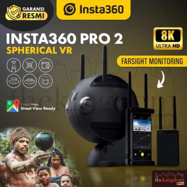 Insta360 Pro II Spherical VR 8K Camera with FarSight Monitoring Professional Cam Videos Kamera Lensa