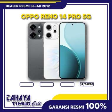 OPPO RENO 14 PRO 5G RAM [ 12/512GB ] SMARTPHONE GARANSI RESMI WHITE