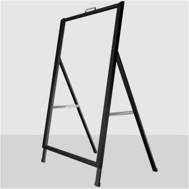 Stand Display Banner Poster Menu Pavement A Sign / Standing banner besi / Stand Banner / Papan iklan