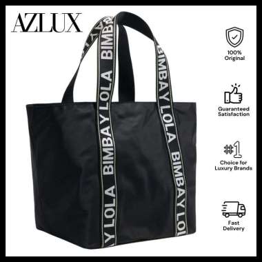 Black Nylon Maxi Shopper Bag