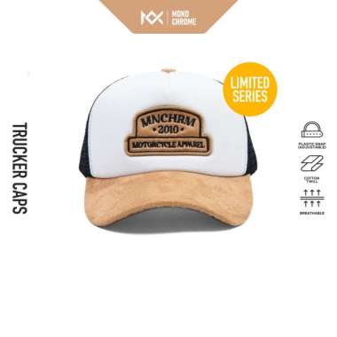 Monochrome Topi Pria Trucker Jaring Cotton Twill Hat Outdoor Camel Caps