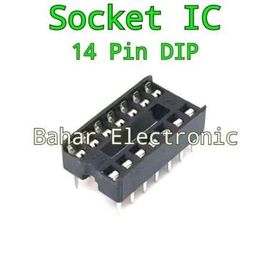 Socket IC 14 Pin DIP Harga Per 1 Biji Komponen Elektronik