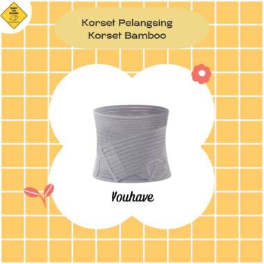 Youhave Korset Postpartum Bamboo Korset Pelangsing Melahirkan / Korset Gray M