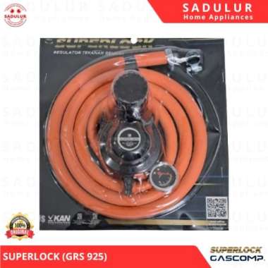 GASCOMP - Paket Regulator Superlock Putar (GRS-925) - Regulator Gas Superlock Regulator Gas Aman Reg
