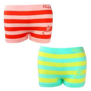 [1 Box = 2 pcs] [Microfiber Spandex] x Celana Dalam Seamless Remaja - Boyshort Anak Perempuan - Finy
