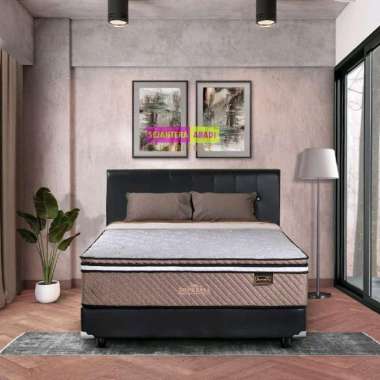 elite springbed new supreme pocket plushtop/pillowtop serenity matras & set kasur pocket divan sprin