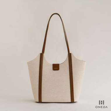 Oneda Janette Tas Tote Wanita Woman Bag Tote Bag Wanita #S9983 Beige