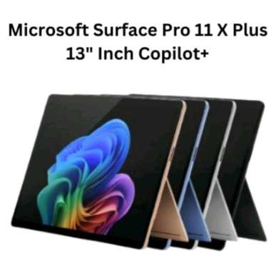 MICROSOFT SURFACE PRO 11 X PLUS 13" COPILOT SNAPDRAGON CORE 10/16GB/512GB/W11 GARANSI INTER ORI unit