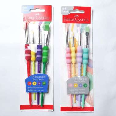 Faber Castell Faber-Castell Kuas Lukis Set Cat Grip Brush Set Color Round Set Reguler
