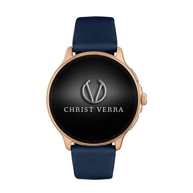 JAM WANITA SMARTWATCH CHRIST VERRA CV BEYOND 1S SERIES BLU RUBBER BLUE JAM SMARTWATCH CHRIST VERRA O