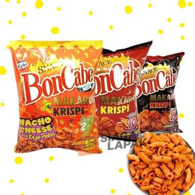 Makaroni BonCabe 1 RENTENG ISI 10 PCS Aneka Varian Nacho Cheese Lv 2