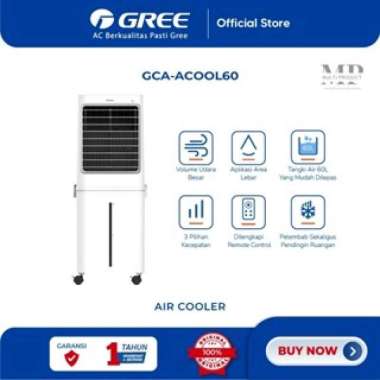 GREE Air Cooler Model GCA-ACOOL60 - with Honeycomb + pra-filter - Penyejuk - Humidifier -Tangki 60L