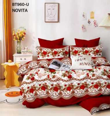 BEDCOVER SET MICROTEX DISPERSE MOTIF NOVITA TINGGI SPREI 30 CM 180 X 200 T.30 CM