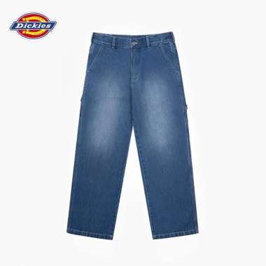 DICKIES - Denim Carpenter Pants (Inseam 32 Inch) - Celana Jeans 30 MEDIUM BLUE