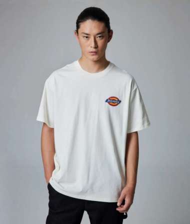 DICKIES - Men's Heavyweight Pocket Tee SS - Kaos Pria EGRET M