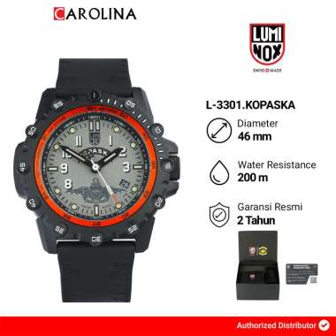 Jam Tangan Pria Luminox L-3301.KOPASKA Komado Pasukan Katak Limited Edition Watch Green Dial Rubber