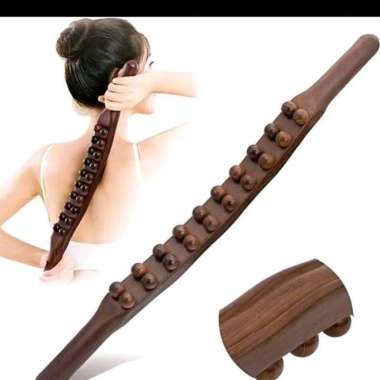 Tongkat refleksi terapi / tongkat refleksi therapy tongkat gua sha bahan kayu