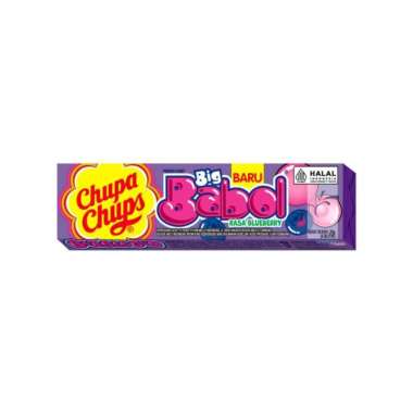 Chupa Chups Permen Big Babol Blueberry Stick 20 gr
