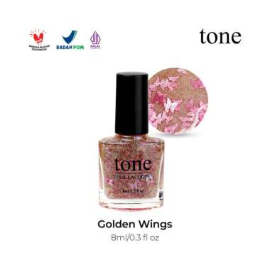 TONE Nail Lacquer Glitter Glam Series | Glitter Chunky| Kutek Gliter|NailPolish|Kutek Halal Muslimah